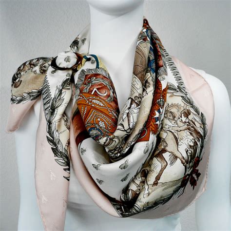 hermes french horn scarf|Hermes silk scarf design.